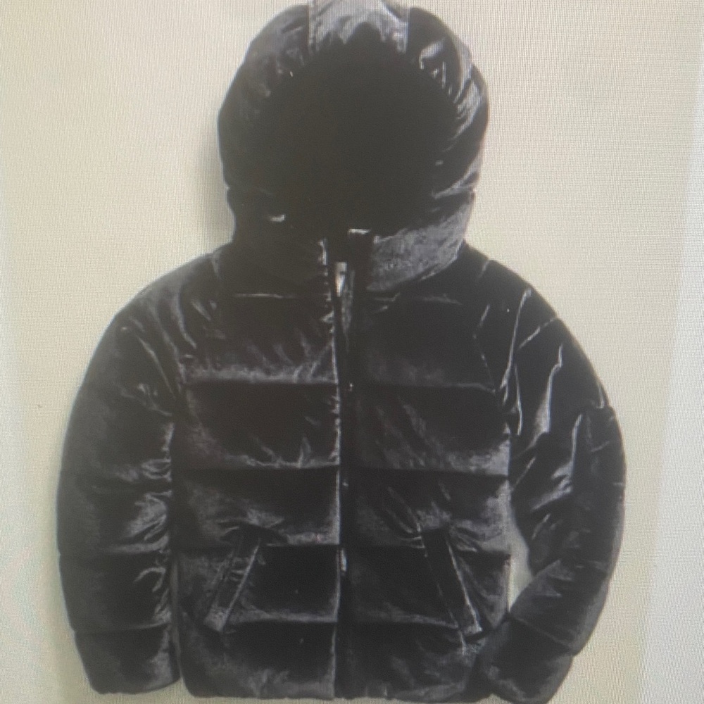 Kids Black Puffer Jacket
